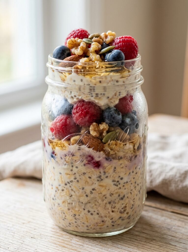 Overnight oats jar recipe 202606021526