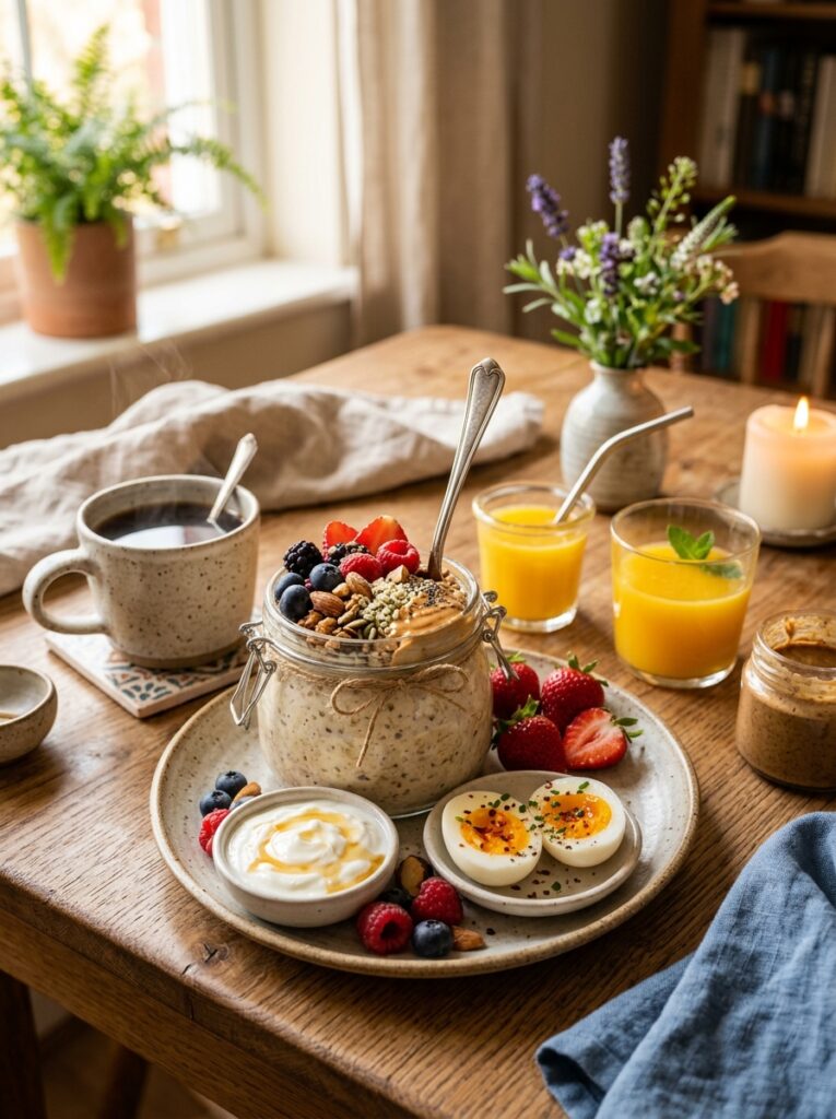high protein overnight oats jar 15 Overnight oats jar setup 202606021527