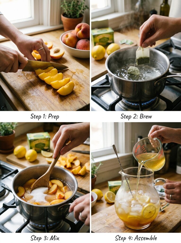 Peach Green Tea Lemonade Refreshing: The Ultimate Homemade Recipe 14 Peach green tea lemonade prepara… 202606101905