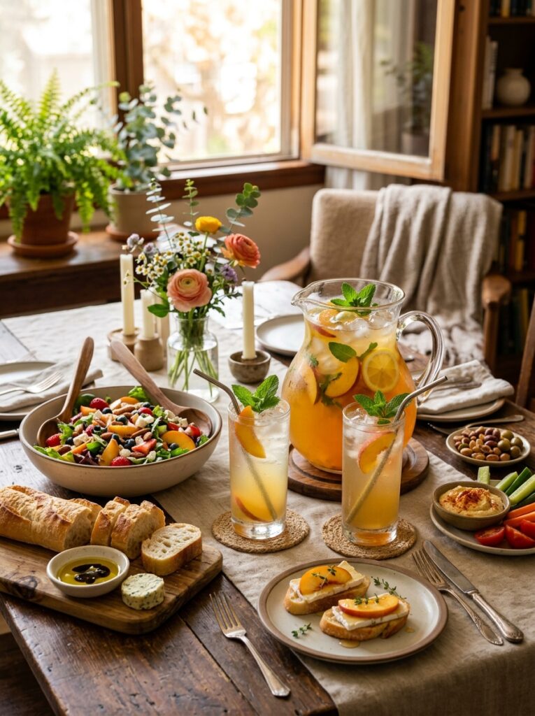 Peach Green Tea Lemonade Refreshing: The Ultimate Homemade Recipe 15 Peach green tea lemonade setup 202606101905