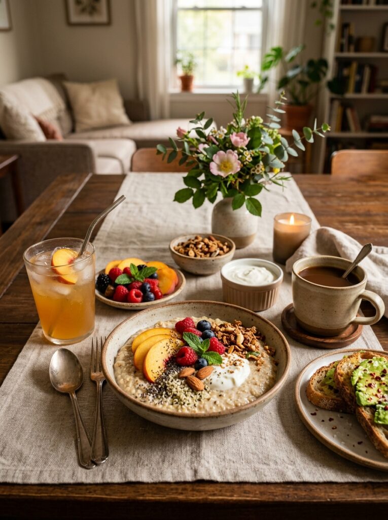 High Protein Peach Overnight Quinoa: A Complete Homemade Recipe 15 Peach overnight quinoa setup 202605241429
