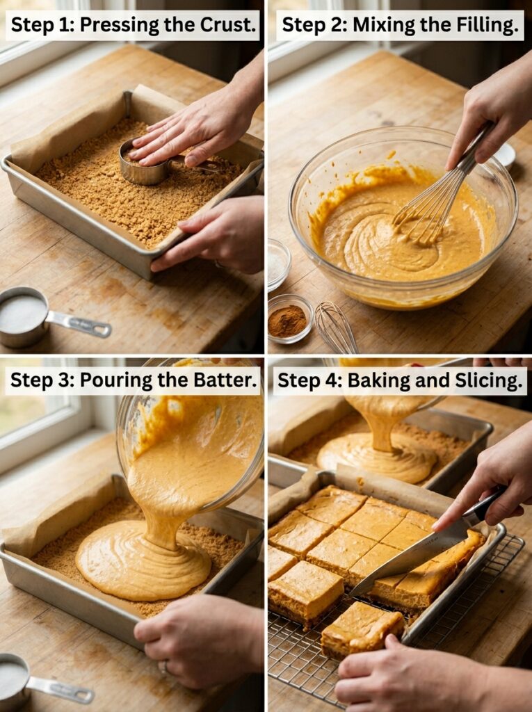 Pumpkin cheesecake bars with graham cracker crust 14 Pumpkin cheesecake bars cooking … 202606071538