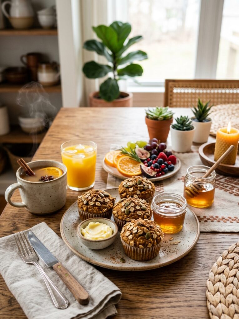 Healthy pumpkin oatmeal muffins 15 Pumpkin oatmeal muffins setup 202606071533