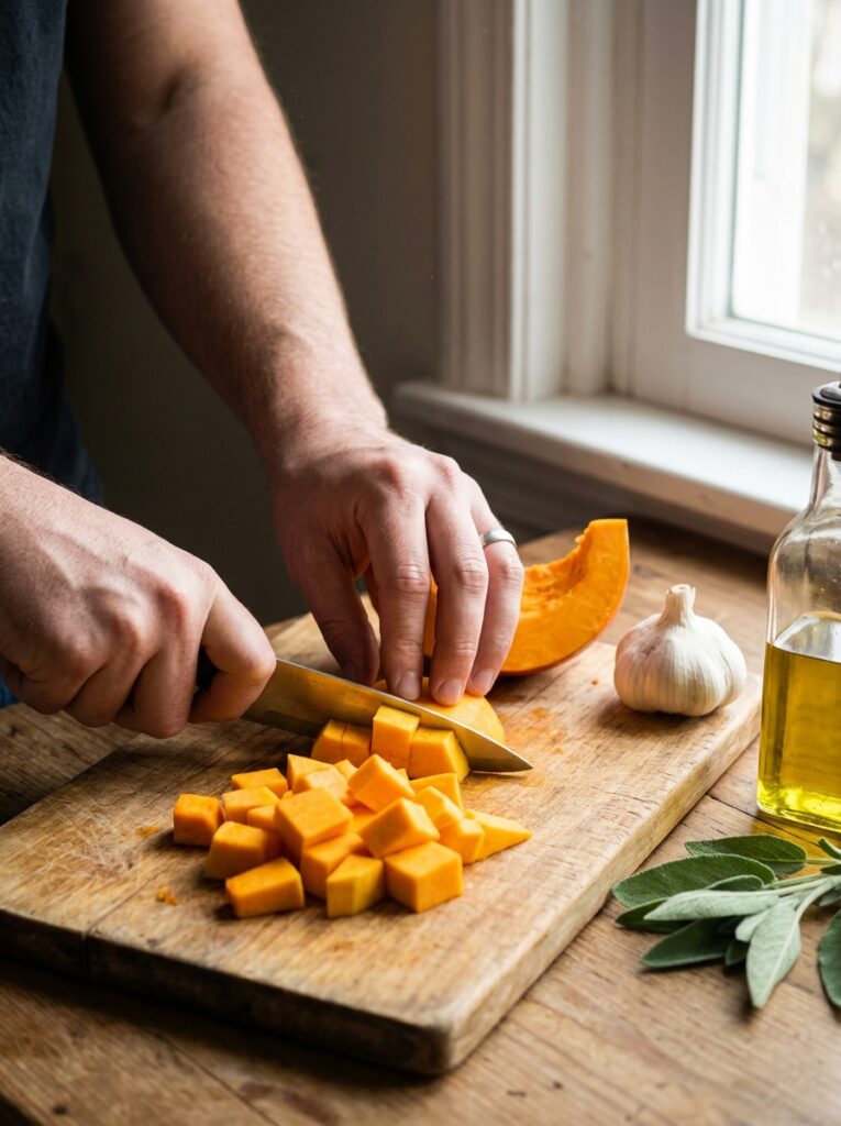 Savory pumpkin pasta sauce 14 Pumpkin pasta sauce cooking process 202606071545