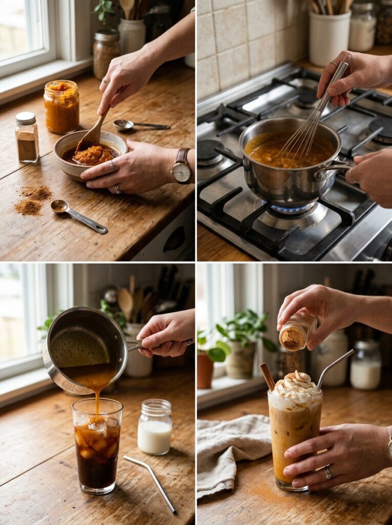 Pumpkin spice iced latte recipe 14 Pumpkin spice latte recipe process 202606071517