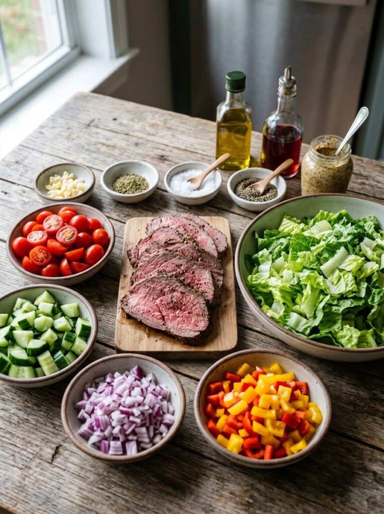 Roast beef salad ingredients arr… 202605161238