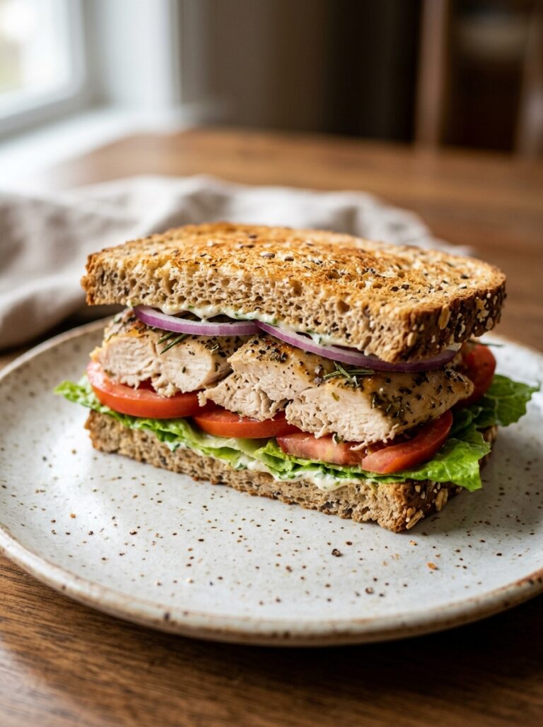 High Protein Roast Chicken Sandwich 17 Roast chicken sandwich recipe 202605081158