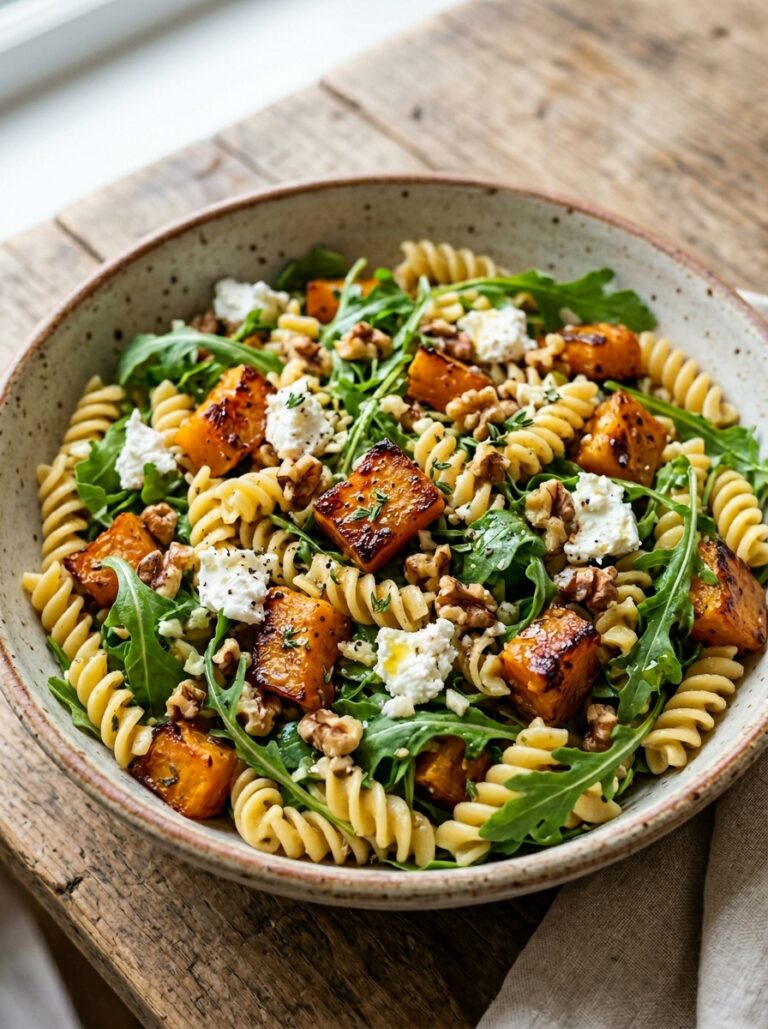 Roasted butternut squash goat cheese pasta salad 17 Roasted squash goat cheese pasta… 202606051656