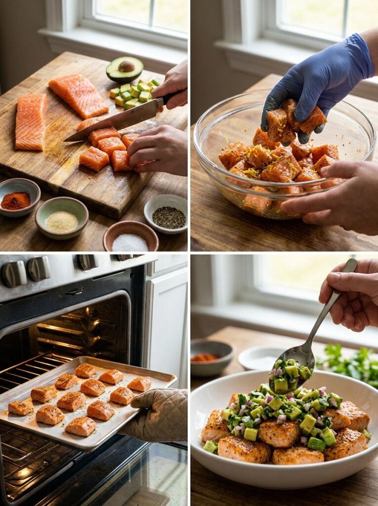 Baked salmon bites with avocado salsa: A Flavor-Packed, Easy Homemade Recipe 14 Salmon bites with avocado salsa 202606081652