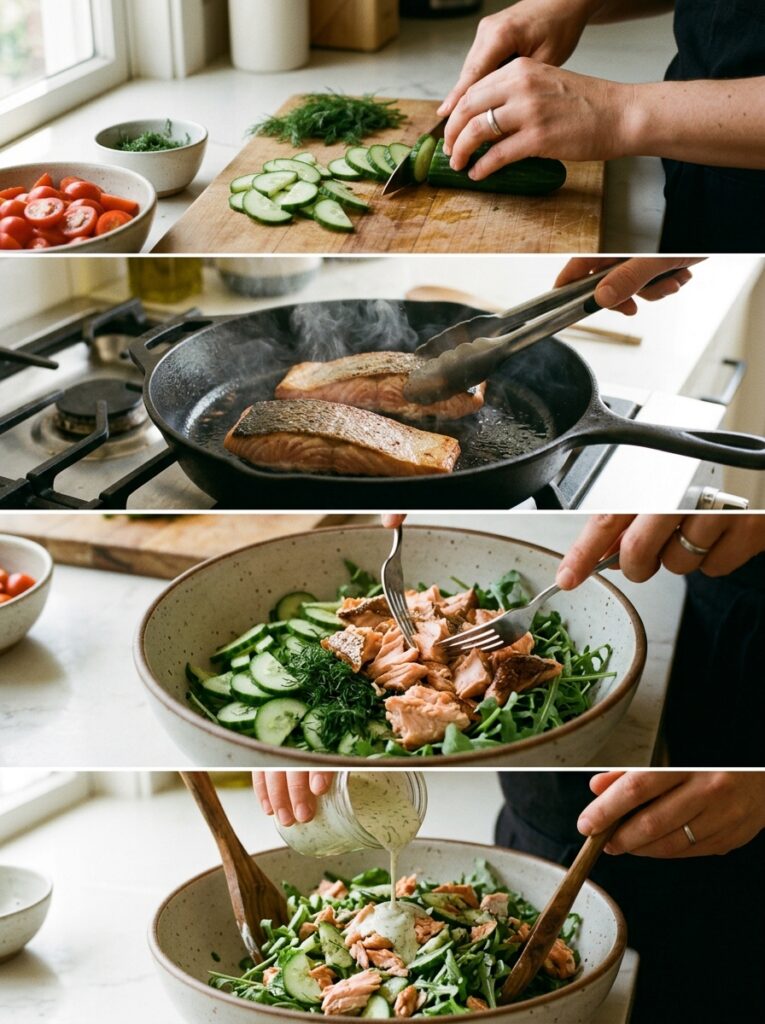 high protein salmon cucumber salad 14 Salmon cucumber salad cooking pr… 202605221546
