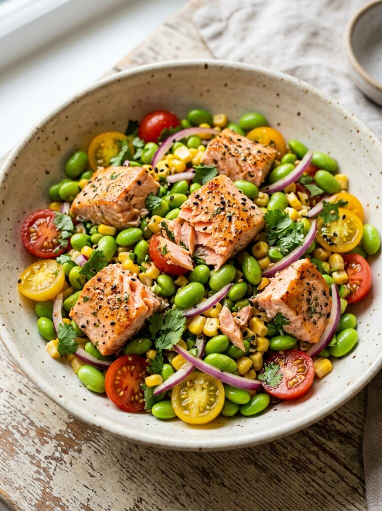 Salmon edamame salad recipe 202605291403