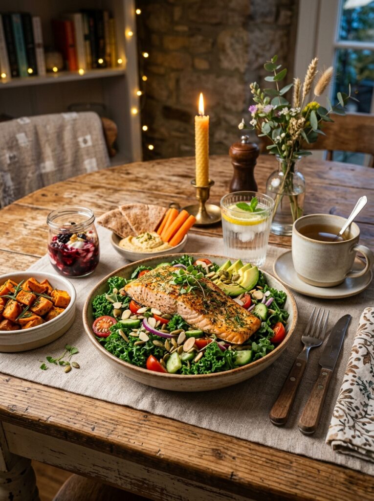 high protein salmon kale salad 15 Salmon kale salad side dishes 202605142155
