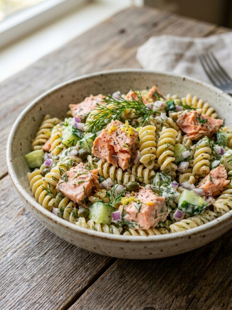 Creamy Dill Sauce Salmon Pasta Salad 17 Salmon pasta salad with dill 202606051648