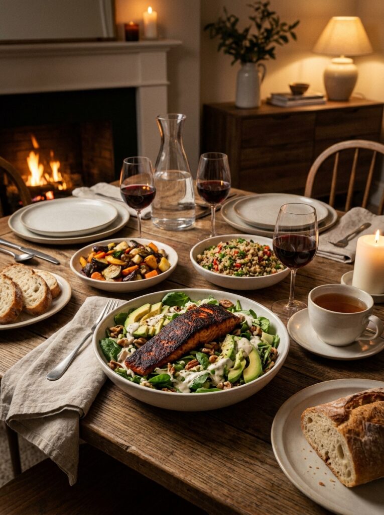High Protein Blackened Salmon Salad 15 Salmon salad with side dishes 202605132217