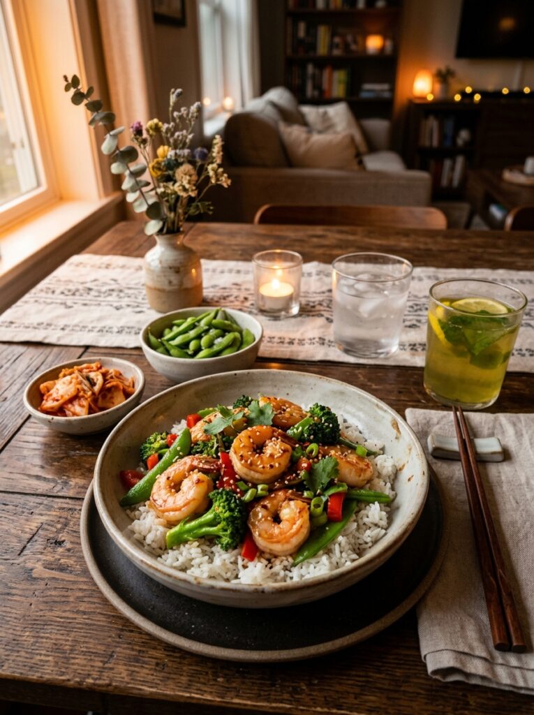 Shrimp broccoli stir fry setup 202606021829