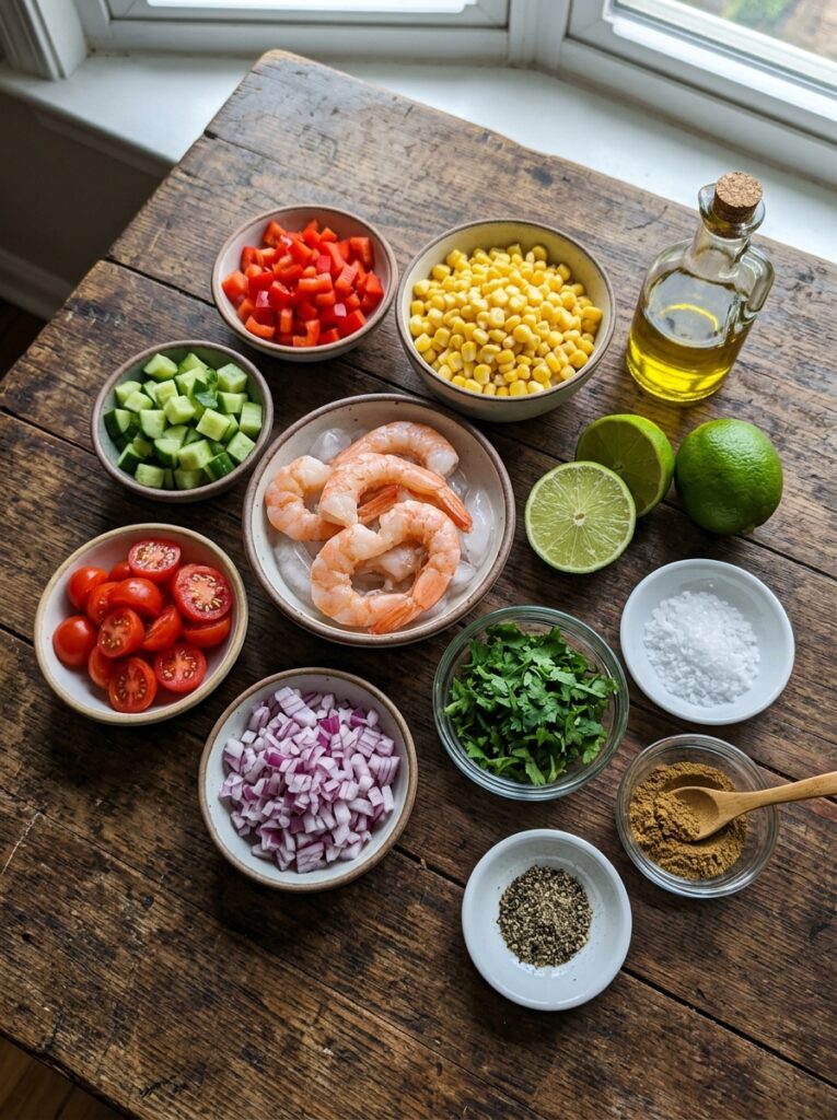 high protein shrimp corn salad 2 Shrimp corn salad ingredients ar… 202605311453