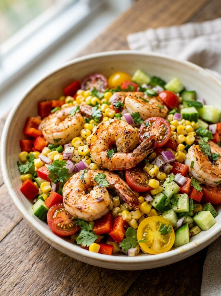 high protein shrimp corn salad 1 Shrimp corn salad recipe 202605311453