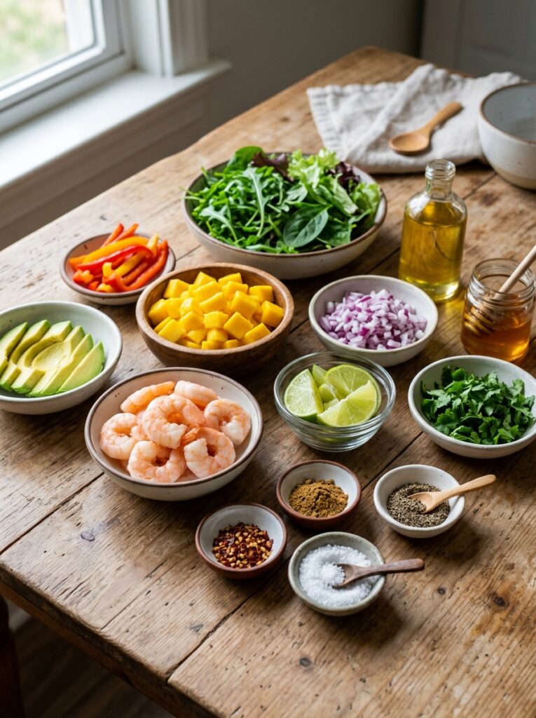 high protein shrimp mango salad 2 Shrimp mango salad ingredients a… 202605171545