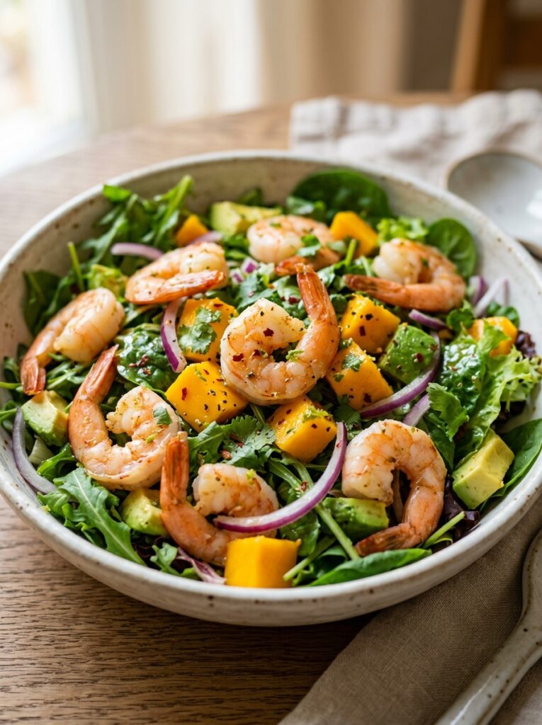 high protein shrimp mango salad 1 Shrimp mango salad recipe 202605171545