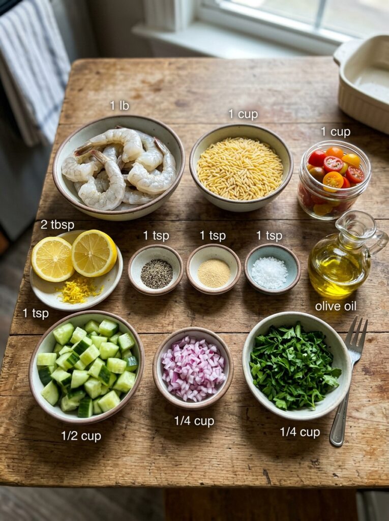 Lemon Pepper Grilled Shrimp Orzo Salad 13 Shrimp orzo salad ingredients ar… 202606051617
