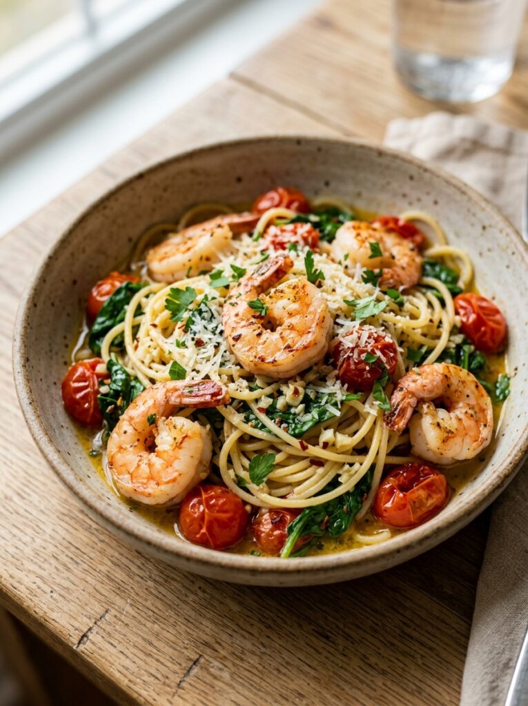 Shrimp pasta with garlic and 202605161154