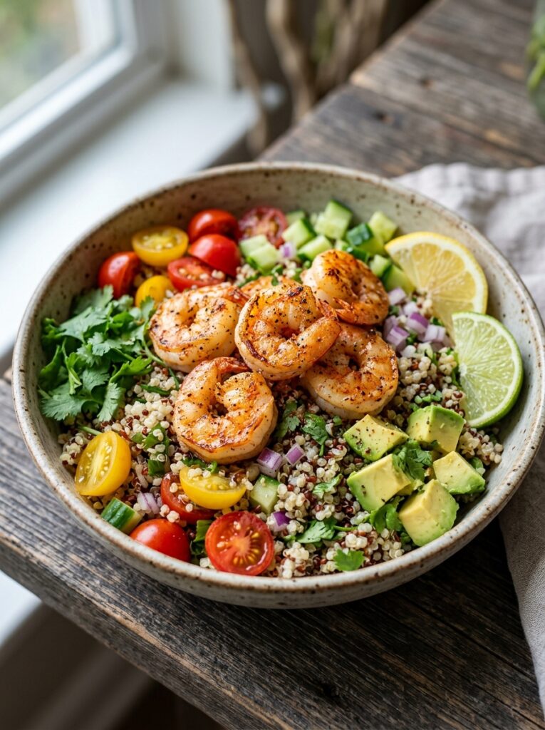 High Protein Shrimp Quinoa Bowl 12 Shrimp quinoa bowl recipe 202605181713