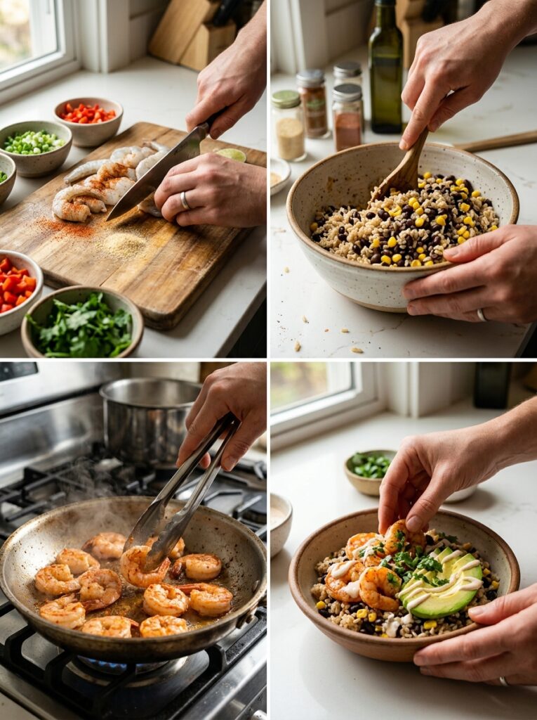 High Protein Shrimp Rice Bowl: A Complete Guide to a Healthy and Flavorful Meal 14 Shrimp rice bowl cooking process 202605152351
