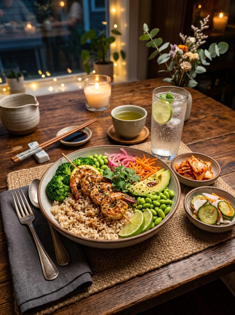 High Protein Shrimp Rice Bowl: A Complete Guide to a Healthy and Flavorful Meal 15 Shrimp rice bowl setup 202605152351