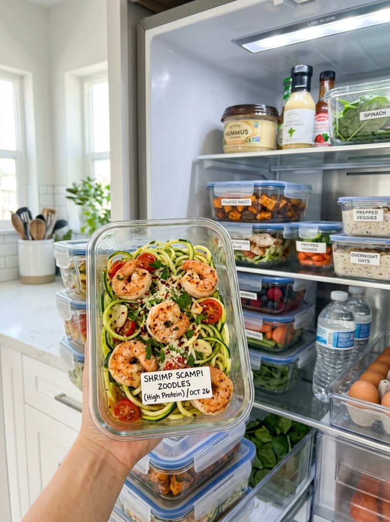 High Protein Shrimp Scampi Zoodles: A Healthy, Low-Carb Dinner Recipe 16 Shrimp scampi zoodles food storage 202605311513