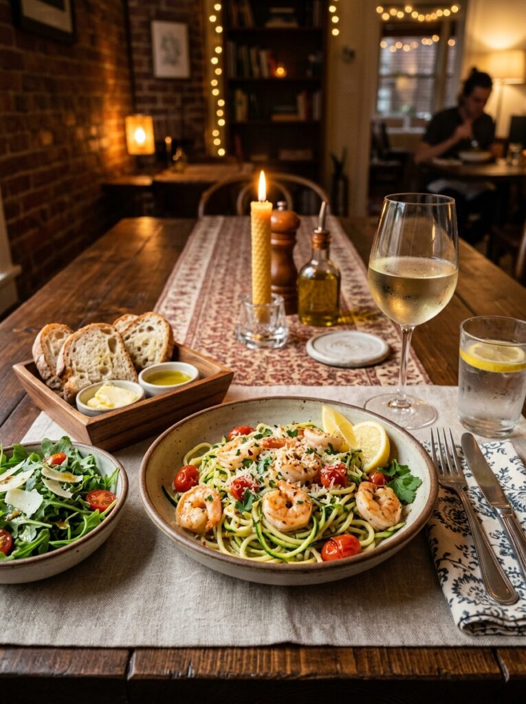 High Protein Shrimp Scampi Zoodles: A Healthy, Low-Carb Dinner Recipe 15 Shrimp scampi zoodles setup 202605311512