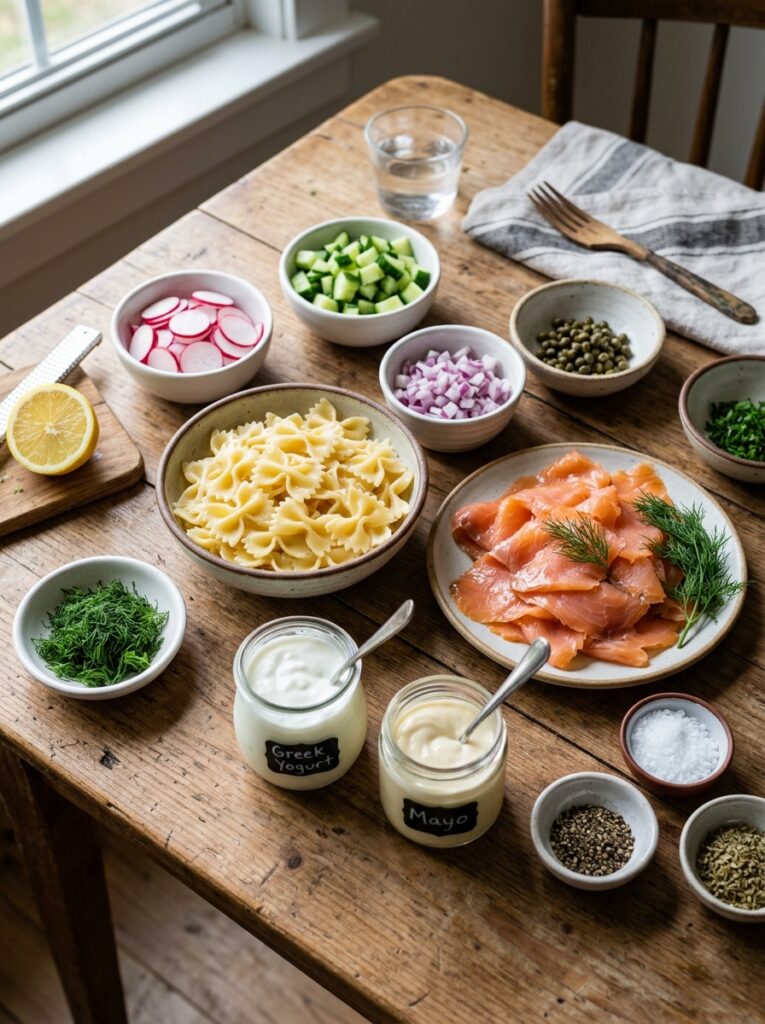 Smoked Salmon Dill Crunch Pasta Salad 13 Smoked salmon dill pasta salad 202606041554 1