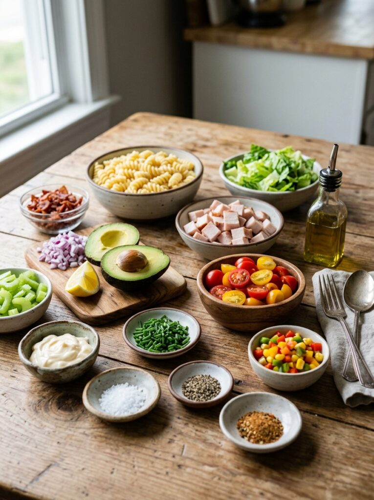 Smoked turkey avocado pasta salad 202606061932 1