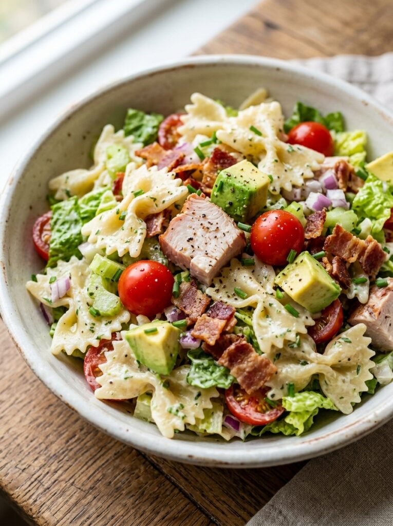 Smoked turkey avocado pasta salad 202606061932