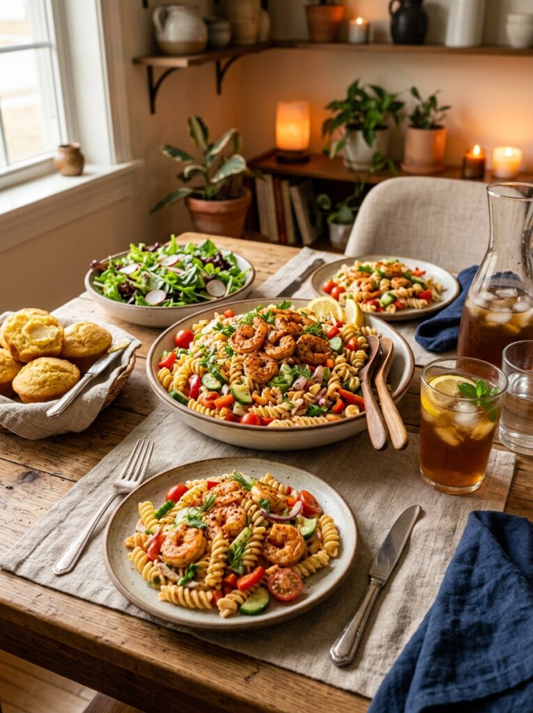 Spicy Cajun shrimp cold pasta salad 4 Spicy Cajun shrimp pasta salad 202606061950 2
