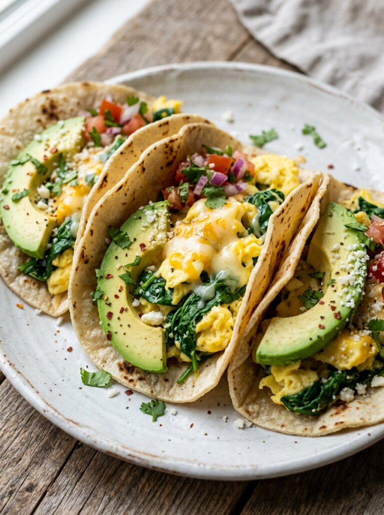 High Protein Spinach Egg Breakfast Tacos: A Homemade Power Meal 17 Spinach egg breakfast tacos 202605042133
