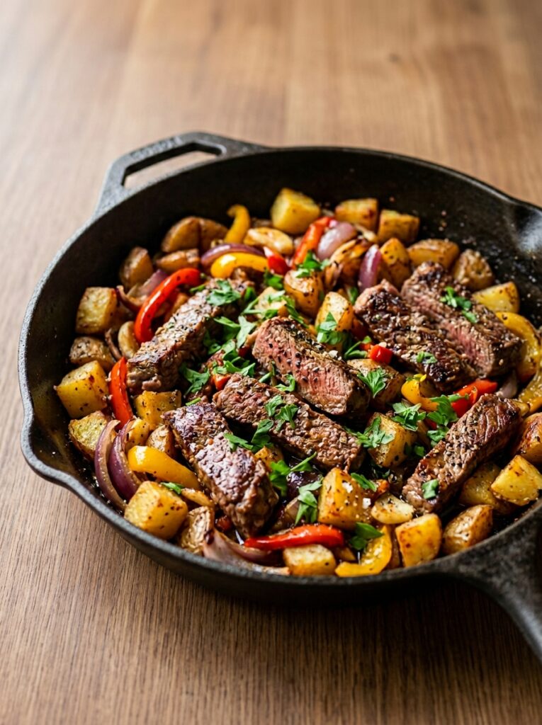 high protein steak and potato skillet 12 Steak and potato skillet recipe 202605171510