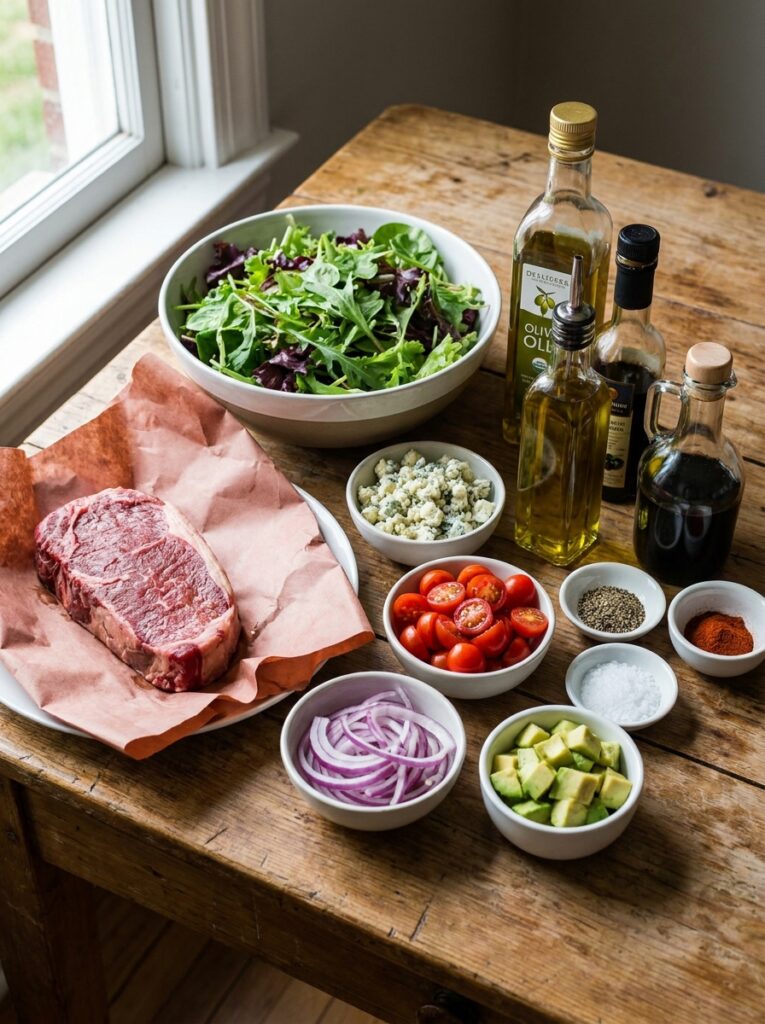 High Protein Steak Blue Cheese Salad 13 Steak blue cheese salad ingredie… 202605131647