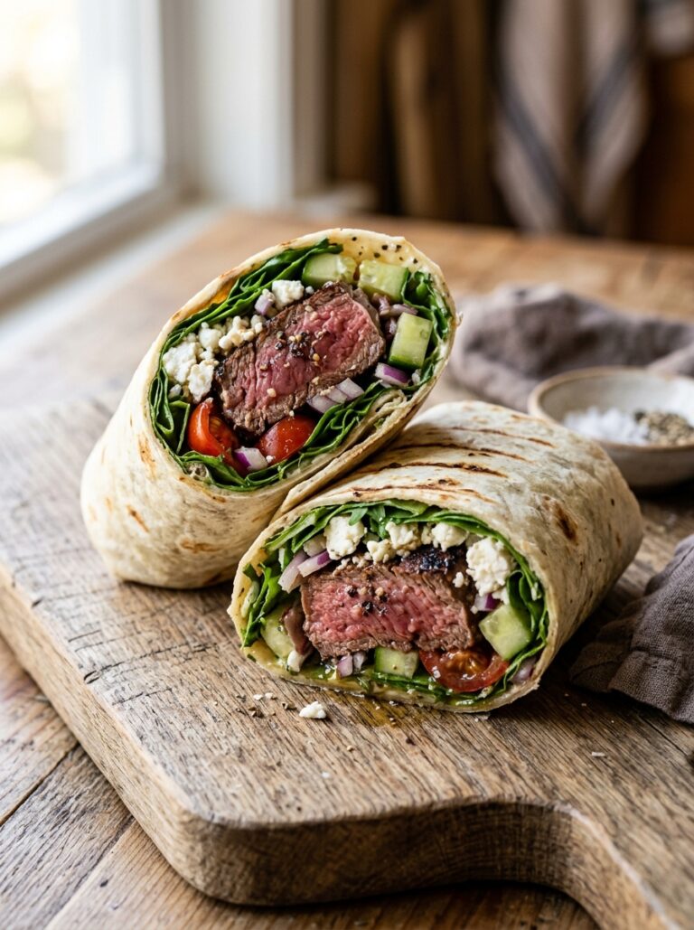 high protein steak salad wrap 17 Steak salad wrap recipe 202605101232