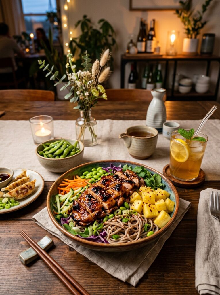 Teriyaki Chicken Pineapple Cold Noodle Salad 15 Teriyaki chicken pineapple noodl… 202606041616