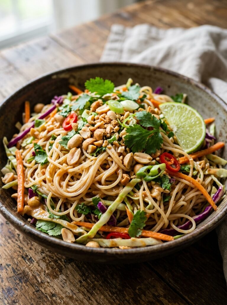 Thai peanut shredded cabbage noodle salad 17 Thai peanut noodle salad 202606051701