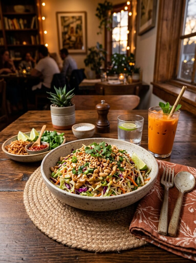 Thai peanut shredded cabbage noodle salad 15 Thai peanut noodle salad setup 202606051701