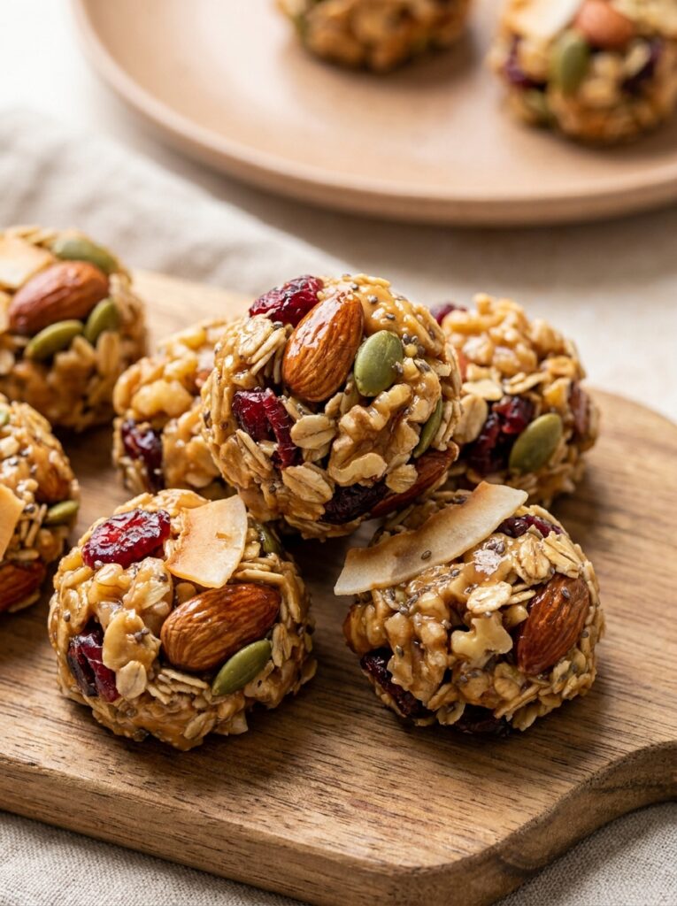 High Protein Trail Mix Bites: The Ultimate Homemade Energy Snack 12 Trail mix bites with ingredients 202605132225