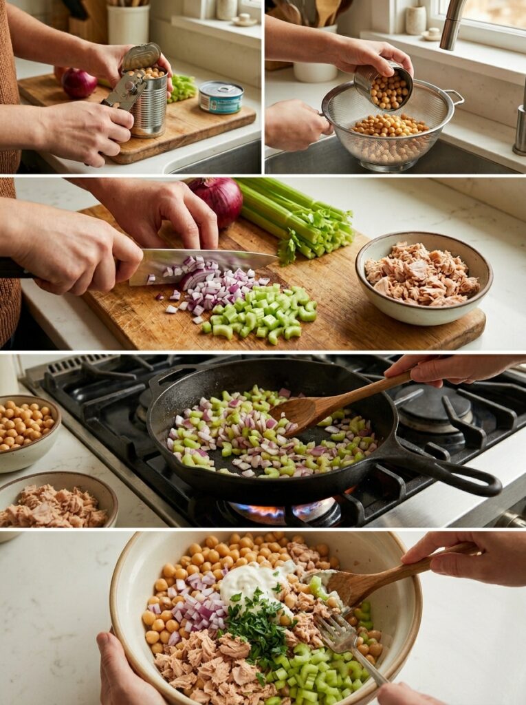 High Protein Tuna Chickpea Salad: The Ultimate Healthy Lunch Recipe 14 Tuna chickpea salad cooking process 202606021557