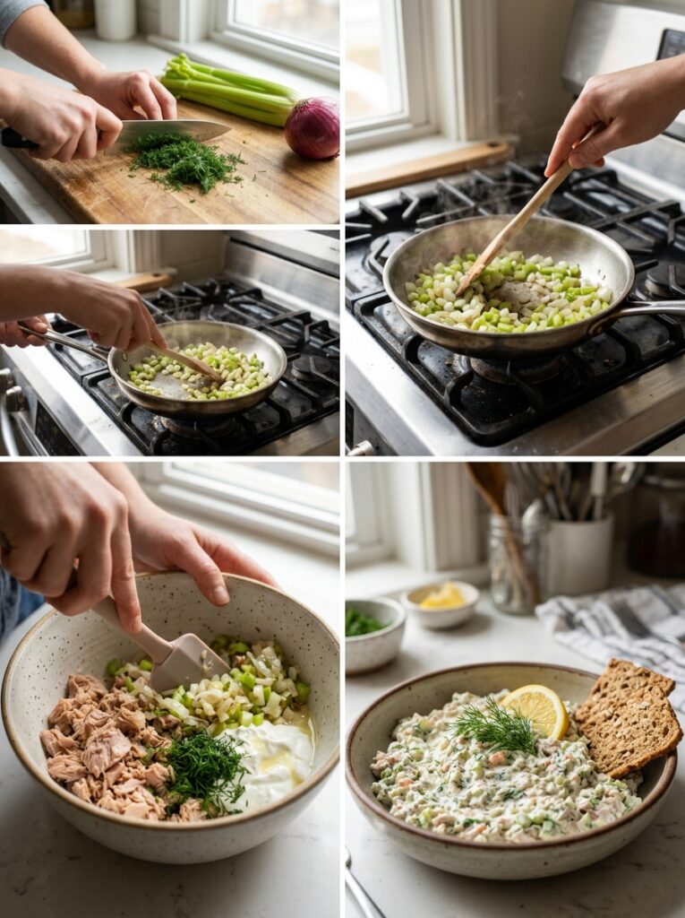 High Protein Tuna Dill Salad: A Complete Guide to a Classic Homemade Recipe 14 Tuna dill salad cooking process 202605241442