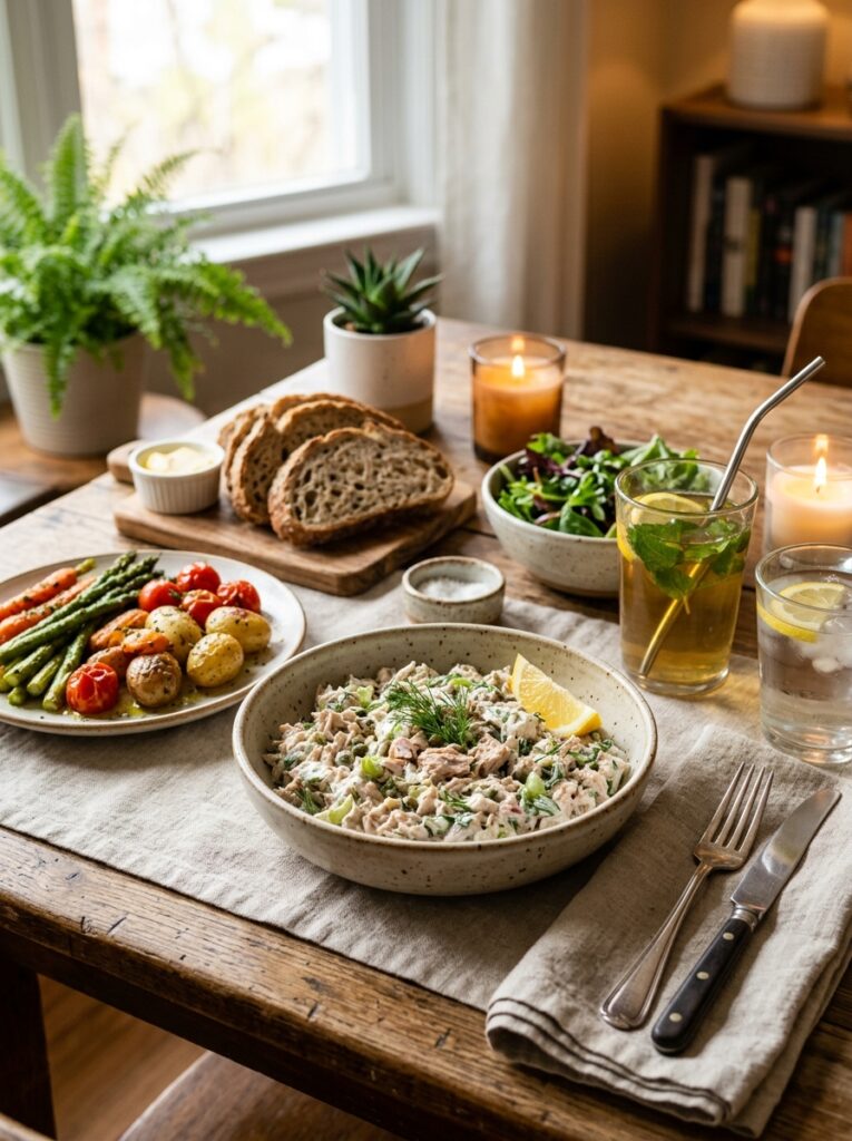 High Protein Tuna Dill Salad: A Complete Guide to a Classic Homemade Recipe 15 Tuna dill salad serving setup 202605241442