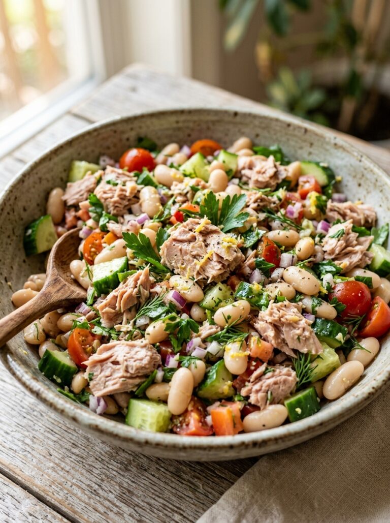 high protein tuna white bean salad 17 Tuna white bean salad 202605181736