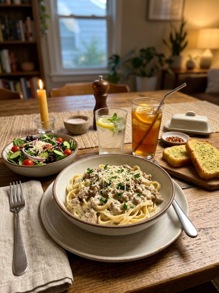 high protein turkey alfredo pasta: The Ultimate Healthy Comfort Food 4 Turkey alfredo pasta side dishes 202605091758