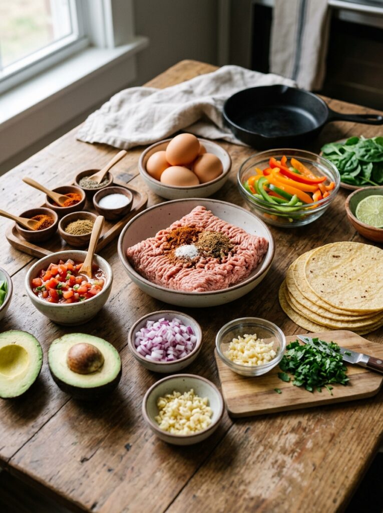 Turkey breakfast tacos ingredien… 202605021256