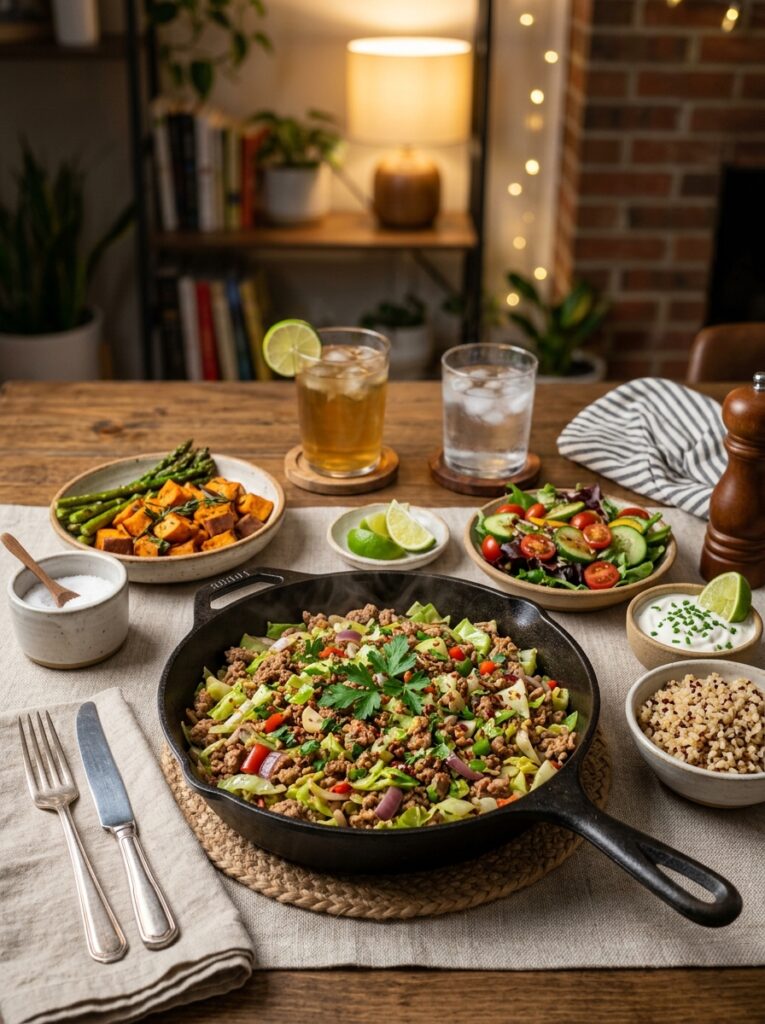 Turkey cabbage skillet side dishes 202605101300