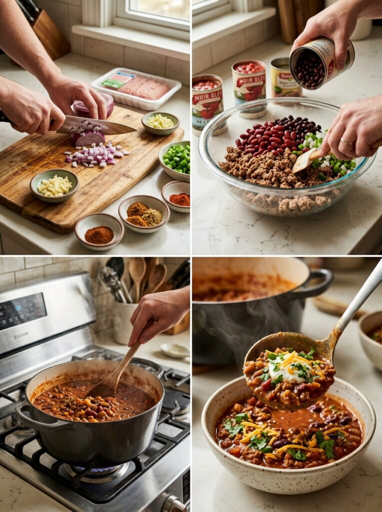 High Protein Turkey Chili Recipe: Hearty, Healthy, and Flavorful 14 Turkey chili cooking process 202605031805